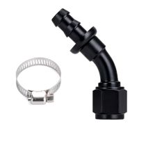 Racedom AN Female to Push-On Hose End 45 Degree Adapter