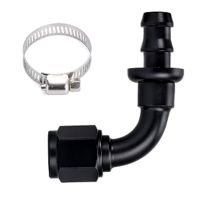 Racedom AN Female to Push-On Hose End 90 Degree Adapter