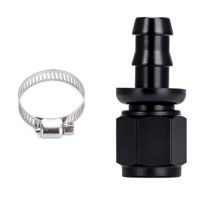 Racedom AN Female to Push-On Hose End Straight Adapter