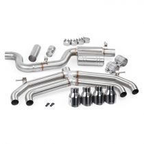 APR Catback Exhaust System w/o valves/mufflers for MK7 Golf R - Front side parts of the valves/mufflers