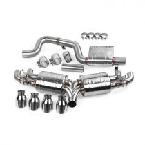 APR Catback Exhaust System with Updated Helmholtz for VW MK7 Golf R - Front side
