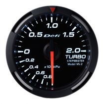 Defi White Racer Turbo - Boost Gauge Metric 52mm 2 Bar - Front side of the gauge