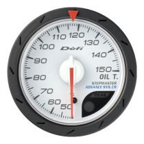 Defi White Advance CR 52mm Oil Temperature Gauge 150 C