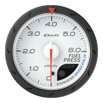Defi White Advance CR Fuel Pressure Gauge 60mm 6Bar