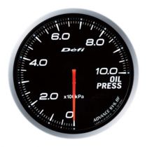 Defi White Defi Advance BF Oil Pressure Gauge 60mm 10Bar