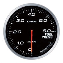 Defi White Defi Advance BF Fuel Pressure Gauge 60mm 6Bar