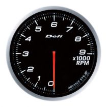 Defi White Defi Advance BF Tachometer Gauge 60mm 9000rpm