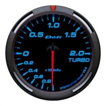 Defi Blue Racer Turbo - Boost Gauge Metric 60mm 2 Bar