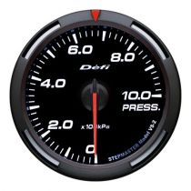Defi White Racer Pressure Gauge Metric 60mm 10 Bar