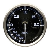 Defi Advance A1 Turbo Gauge 2BAR without/No Sensor - Front side of the gauge