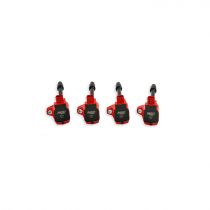 MSD Ignition Coil Blaster Series 2015-2019 Honda 1.5L And 2016-2020 2.0L/2.0L Turbo 4-Cylinder Engines , Red, 4-Pack-MSD Logo View