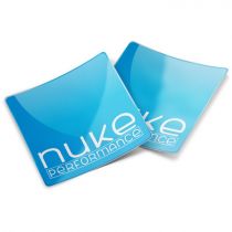 Front side of 2pc Nuke Performance Sticker 80x80mm