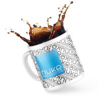 Front side of Nuke Performance Coffee Mug