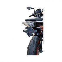 KTM  Duke unfolded license plate mount-back side view