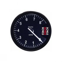 Stack Tachometer, Clubman, 80Mm, Black, 0-8K Rpm