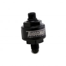 Turbosmart Billet Turbo Oil Feed Filter 44um -4AN to -4AN ORB - Black