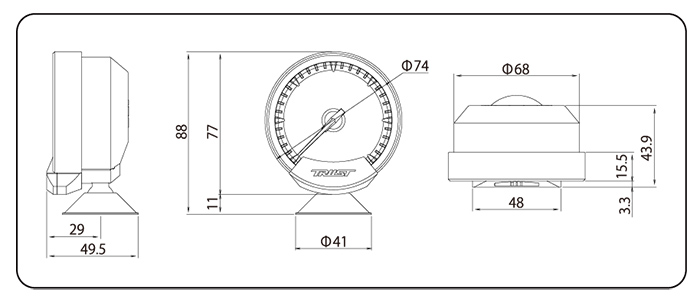 Sirius Meter Dimensions