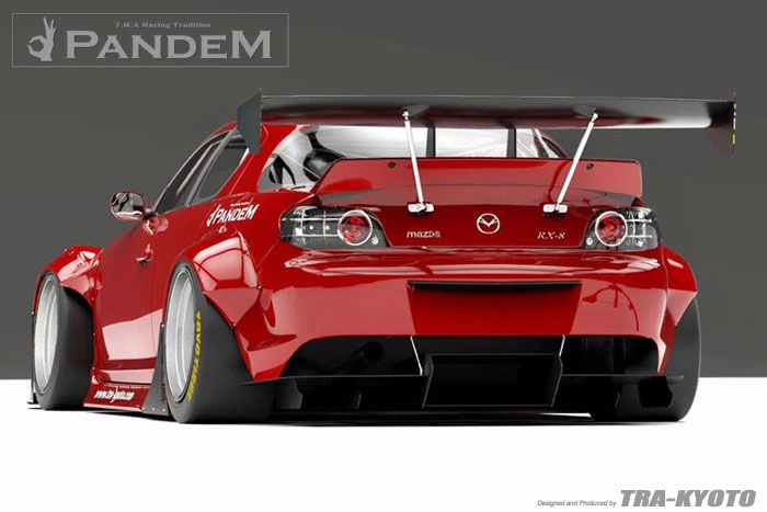GReddy Wide-body Aero Kit with ducktail wing for Mazda RX8