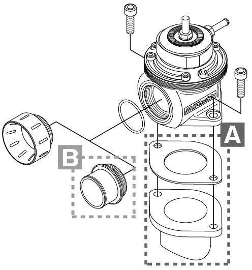 Blow-off valve FV option parts